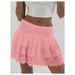 2026 European American French Style Lace Splicing Mini Skirt_ecoleips.com