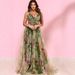 Cross-border 2026 European And American Spring/Summer New Mesh Printed Strap INS Vacation Casual Party Dress_ecoleips.com