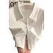 Summer Women's Clothing Slim Fit Polo Collar Top Short Sleeved Double Zipper American Style Versatile Trendy Petite Size_ecoleips.com