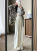 K Women's New Slim And Loose Hanging Pants Straight Leg Casual Wide Leg Pants_ecoleips.com