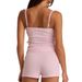 Verve KaiKuo Y2K Hot Girl Style Camisole Vest Shorts Set Women's Clothing 2025 Summer_ecoleips.com