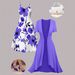 Plus Size Women's Floral Pattern Slip Dress And Long Cardigan Two Piece Set Elegant Spring/Autumn Clothing_ecoleips.com