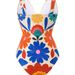 New 2026 Women's Swimsuit European American Style Printed Bohemian Resort Long Pants Short Skirt Fashion Swimwear Set_ecoleips.com
