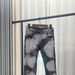 Women's Clothing Jeans Light Luxury Jeans High Street Ink Splash Color Matching Slim Straight Jeans Trendy_ecoleips.com