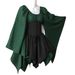 Long Sleeve Women's Renaissance Medieval Halloween Dress_ecoleips.com