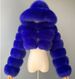 Women's Clothing Hooded Fox Fur Short Coat Long Sleeve Splicing Women's Jacket Large Size_ecoleips.com