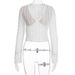 Sexy V Neck Sheer Panel Lace Trim Flared Sleeve Slimming Long Sleeve Dress Women Casual Elegant Inner Wear Bodycon Dress_ecoleips.com