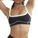 Nude High Elastic Sports Contrast Color Bra Strap Hip Lift Fitness Flared Trousers Yoga Sports Street Suit_ecoleips.com