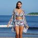 Women's Clothing Fashion Sexy Multi Color Printed Women's Swimsuit Bikini BIKINI Three Piece Women's Swimsuit_ecoleips.com