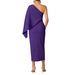 Slim Fit Asymmetrical Collar Cape Dress For Women Elegant American Fashion Evening Gown Hot Selling_ecoleips.com