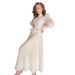 Women's Clothing Design Sense Lady Slim Long Sleeve Chain Strap Long Skirt Luxury Dress_ecoleips.com