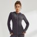 Women's Clothing Autumn And Winter New Style Drawstring Hooded Jacket Solid Color Zipper Cardigan Yoga Sports Fitness Clothes Jacket For Women_ecoleips.com