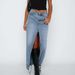 Verve 2025 Half-Slashed Front-Slit Denim Skirt_ecoleips.com