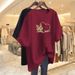 Women's Clothing Summer New Cartoon Short Sleeved T Shirt Women's Mid Length Top Korean Version Large Size Half Sleeved Loose Student Trend Ins_ecoleips.com