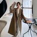 2025 Spring And Autumn Korean Style Long Blazer Women's Casual Loose Slimming Elegant Over-the-Knee Trench Coat_ecoleips.com