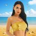 Women's Clothing European And American Nightclub Glazed Stage Performance Sexy Strapless Bright Leather_ecoleips.com