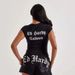 Women's Clothing Fashion Positioning Printed Short Sleeved Suit_ecoleips.com