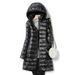 Women's Lightweight Long Down Jacket With Detachable Hood - Slim Fit Plus Size Winter Coat For Autumn & Winter_ecoleips.com