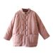 girl Winter Linen Women's Clothing Retro Artistic Buttoned Ramie Quilted Warm Cotton Jacket 2 Colors_ecoleips.com