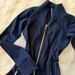 Women's Gold-Zip Yoga Jacket – Breathable Stretch Fitness Top With Stand Collar & Seamless Fit_ecoleips.com