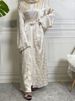 New Muslim Abaya Dress Dubai Turkish Satin Loose Clothing Morocco White Robe Islamic Pakistani Clothes Evening Dresses Ramadan_ecoleips.com