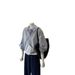 So Korean Style! High-End Feel, Super Beautiful, Unique And Chic, Fashionable Niche Design, Blue Two-Piece_ecoleips.com