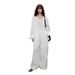 Women's Clothing White Linen Suit Lazy And Comfortable Laoqian 100 Linen Sunscreen Long Sleeved Shirt/casual Pants Set_ecoleips.com
