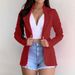 Women's Clothing small suits Lapel long sleeves slim sweet button street jacket suit multi color spot_ecoleips.com