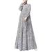 Women's Comfortable Casual Polka Dot Long Sleeved Pullover Dress Loose Waist New Arrival Cross Border_ecoleips.com