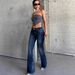 Cross-Border New American Retro Hot Girl Flared Pants Versatile Stretch Slim Fit Slimming Jeans For Women_ecoleips.com