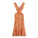 2024 European And American Style Summer Women's New Layered Decorative Midi Dress 9526_ecoleips.com