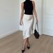 Talenza Elegant Satin Maxi Skirt Women's Fashion High Waist Polka Dot Irregular Skirt Luxurious Party New Casual Women's Skirts_ecoleips.com