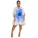 Women's Clothing Casual Fashion Printed Shirt Cardigan Short Dress_ecoleips.com
