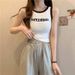 Wearing A Camisole Tank Top Plus Size Girl With A Hot Girl Wearing A Dopamine Sleeveless Top Summer_ecoleips.com