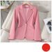 Elegant Pink Blazer Set – Professional Office Suit For Women, Slim Fit & Petite-Friendly_ecoleips.com