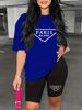 Summer Women's Casual And Fashionable Paris Pattern Print Loose T-shirt+shorts Two-piece Sportswear Suitable For Daily Wear-93_ecoleips.com