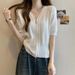 Large Size Square Neck Front Shoulder Short-sleeved T-shirt Women's Summer 2026 New Loose And Thin Meat-covering Versatile Casual Top_ecoleips.com
