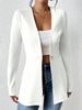 2026 New Korean Style Fashionable Elegant V-neck Single-Button Solid Color Long-Sleeve Blazer For In Europe And_ecoleips.com