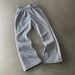 Women's Clothing 2026 Faux Two Piece Design, Loose Fitting American Retro Embroidered Rhinestone Trendy Unisex High Street Casual Pants_ecoleips.com