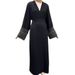 Verve 2025 Muslim Clothing Fashion Elegant Pocket Cardigan Embroidered Tie Dress Robe_ecoleips.com