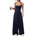 Summer Women's Casual Strapless Jumpsuit Wide Legs Loose Fit New Style From Europe & America_ecoleips.com