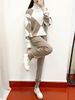 Fashion Suits For Women New Casual Knitted Plaid Sweater Two Piece Suit European Goods Trend_ecoleips.com