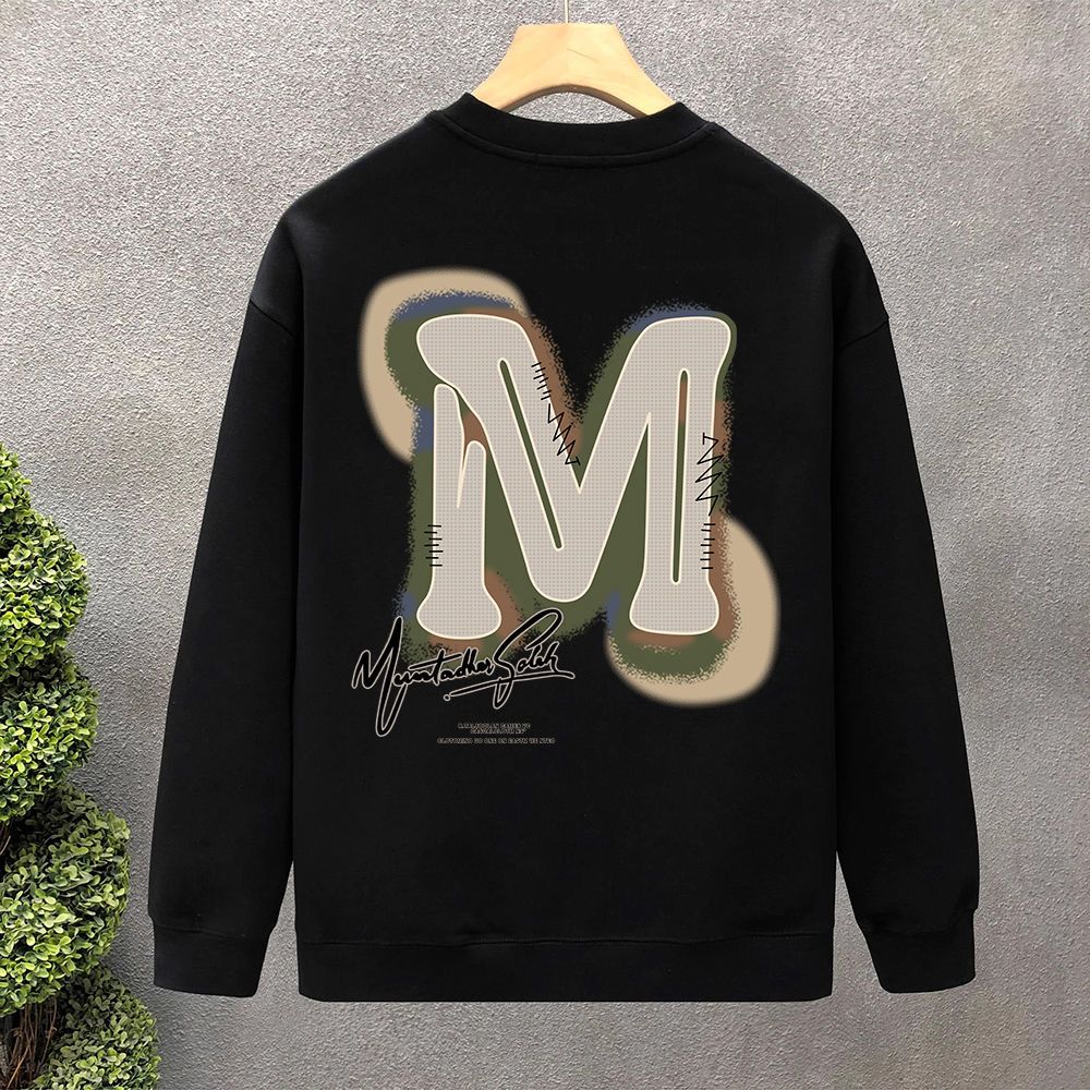 FW25 Matching Couple Cotton Crew Neck Sweatshirt - His & Hers_ecoleips.com