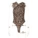 Women's Clothing New Leopard Print Asymmetric Slim Fit Pleated Mesh Jumpsuit Shorts_ecoleips.com