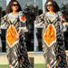 Cross-border Women's Dress With Middle Eastern Print And Lace Trim, Islamic Plus-size Loose-fitting Long Robe 8900_ecoleips.com