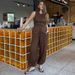 Women's Elegant Commuter Pant Set Fashion Casual Sleeveless Cardigan Top With Straight Leg Pants_ecoleips.com