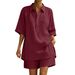 Casual Cotton Short-Sleeve Shirt & Pants Set – Breathable & Versatile (S-3XL, Multi-Color Options)_ecoleips.com