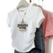 Women's Slim Fit Cotton T-Shirt Short Sleeve round Neck Summer Style Korean Fashion Irregular Design Versatile Instagram Style Top_ecoleips.com