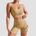 Women's Clothing New Seamless Yoga Sports Top Tight Quick-drying Moisture-absorbing High Waist Hip Lifting Yoga Pants Fitness Suit_ecoleips.com