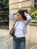 Women's Clothing Sexy Cropped Knit Cardigan - Slim Fit Round Neck Long Sleeve Top For Casual & Office Wear_ecoleips.com